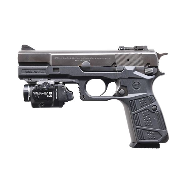 BELGIAN BROWNING HI-POWER SEMI-AUTOMATIC PISTOL.