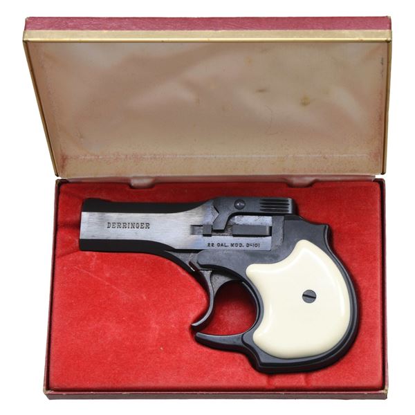 CASED BLUED HIGH STANDARD D-101 DAO DERRINGER.