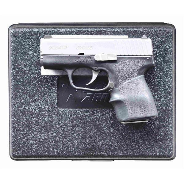 KAHR PM40 SEMI AUTO PISTOL.