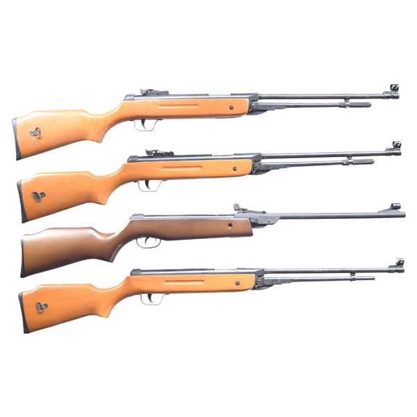 4 LEVER COCKING, PISTON SPRING AIR RIFLES.
