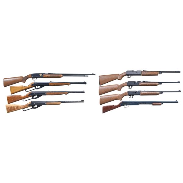 GROUPING OF 8 DAISY AIR RIFLES.