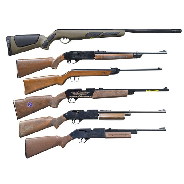 GROUPING OF 6 AIRGUNS BY WINCHESTER, DAISY,