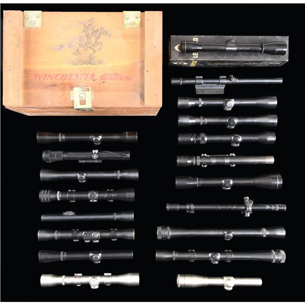 LARGE LOT OF ASSORTED SCOPES.