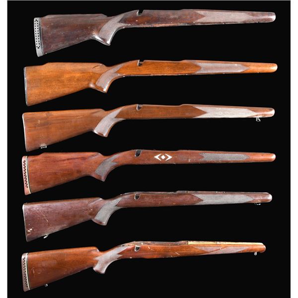 LOT OF 6 WINCHESTER PRE-64 MODEL 70 RIFLE STOCKS.