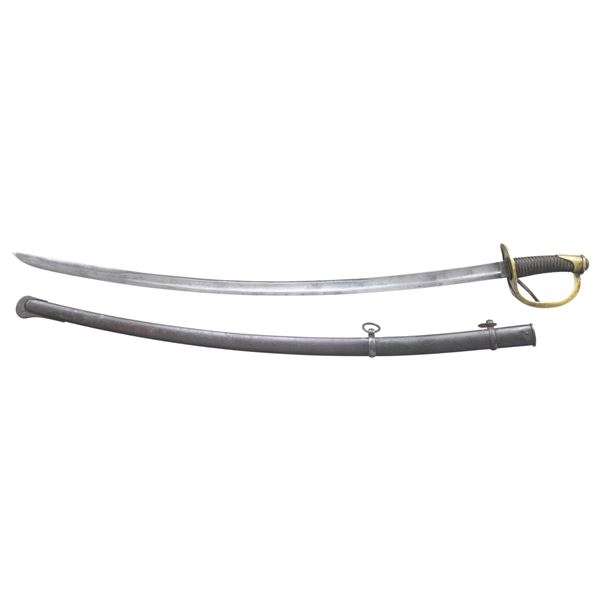 CONFEDERATE PALMETTO ARMORY SABER & SCABBARD.