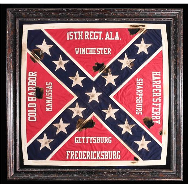 REPRODUCTION 15TH ALABAMA ANV-STYLE BATTLE FLAG.