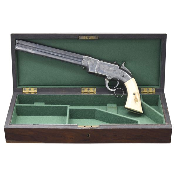 CUSTOM CASED, SILVER & ENGRAVED NEW HAVEN ARMS NO.