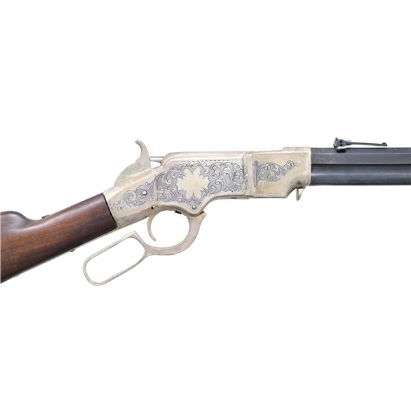 FAKE NIMSCHKE SIGNED ENGRAVED HENRY RIFLE.
