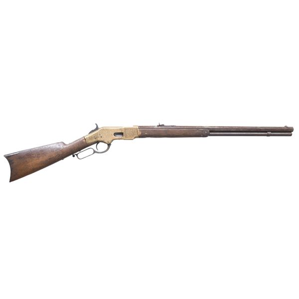 WINCHESTER 1866 ENGRAVED LEVER ACTION RIFLE.