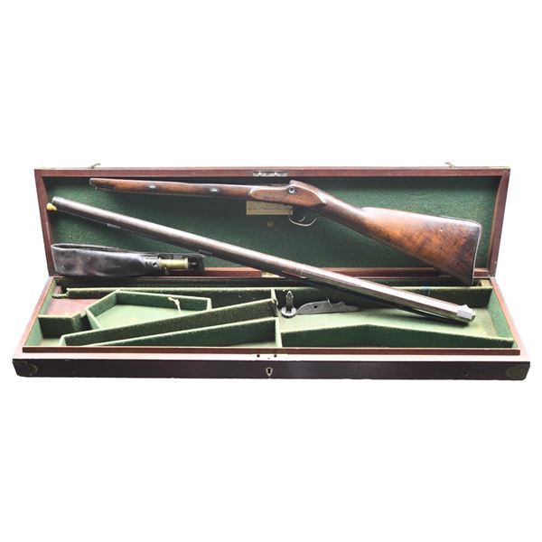 CASED ENGLISH JOHN MANTON PERCUSSION FOWLER.