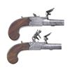 Image 2 : TWO BRITISH SCREW BARREL FLINTLOCK PISTOLS BY