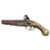 Image 1 : SMALL EUROPEAN FLINTLOCK PISTOL.