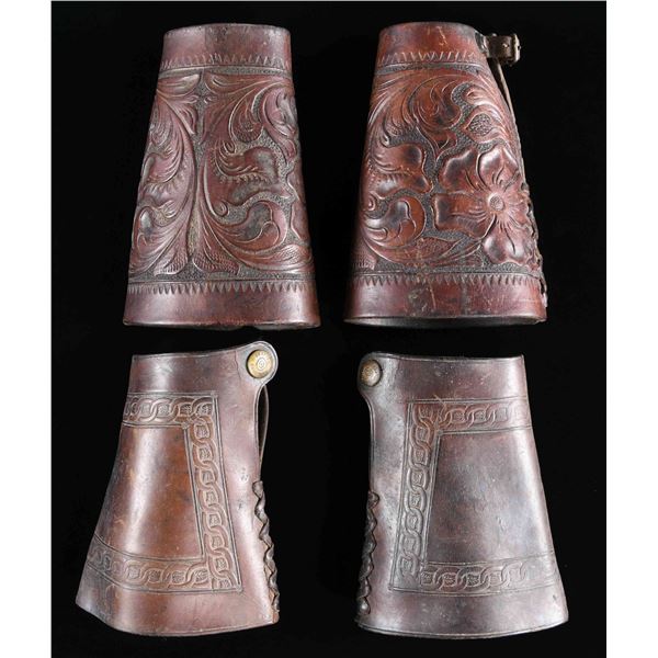 2 PAIR OF VINTAGE COWBOY CUFFS.
