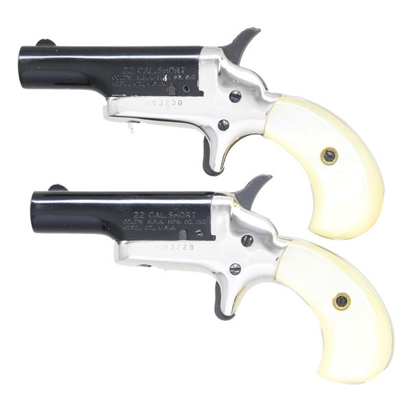 PAIR OF BUTLER / COLT 3RD MODEL THUER DERRINGERS.