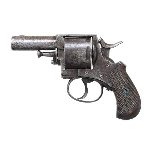 BELGIAN PROOFED BRITISH BULLDOG REVOLVER.