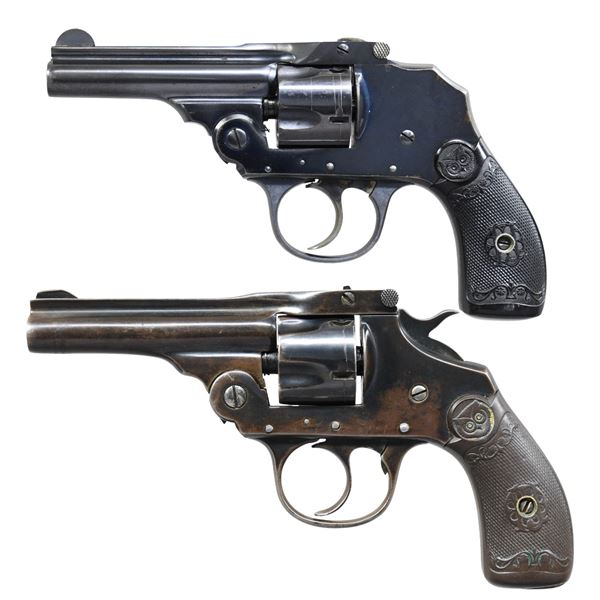 2 IVER JOHNSON .32 SAFETY AUTOMATIC REVOLVERS.