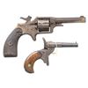 Image 2 : LOT OF TWO SMALL ANTIQUE PISTOLS.