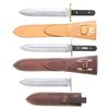 Image 2 : 3 LEWIS DRAKE CAMP KNIVES.
