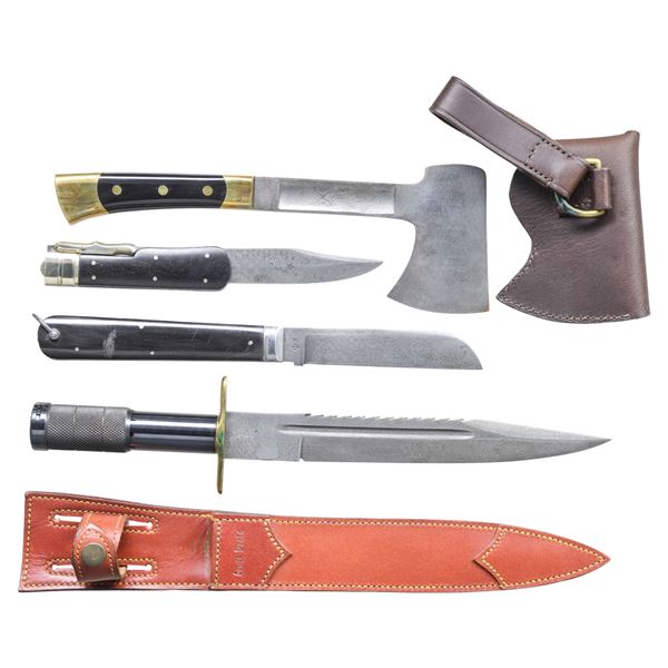 4 FINE EDGED WEAPONS FROM LEWIS DRAKE.