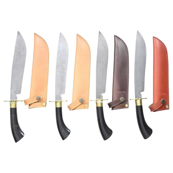 4 LEWIS DRAKE MALAY JUNGLE KNIVES.