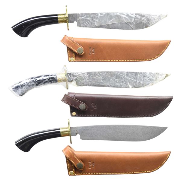 3 ROOSEVELT & DRAKE MALAY JUNGLE KNIVES.