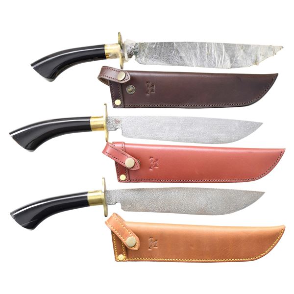 3 ROOSEVELT & DRAKE MALAY JUNGLE KNIVES.