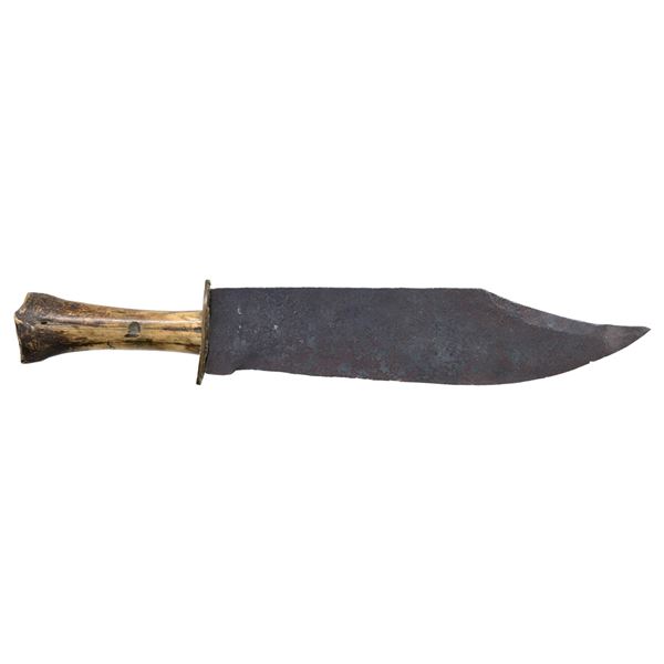 CLIPPED POINT BOWIE KNIFE.