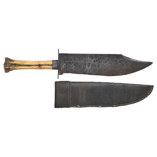 CLIPPED POINT BOWIE KNIFE.