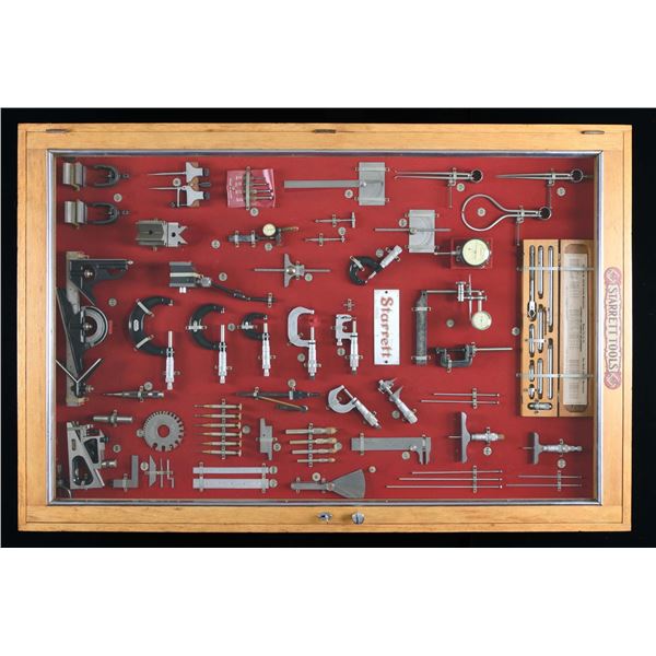 FABULOUS HUGE STARRETT TOOLS FACTORY WALL-MOUNTED