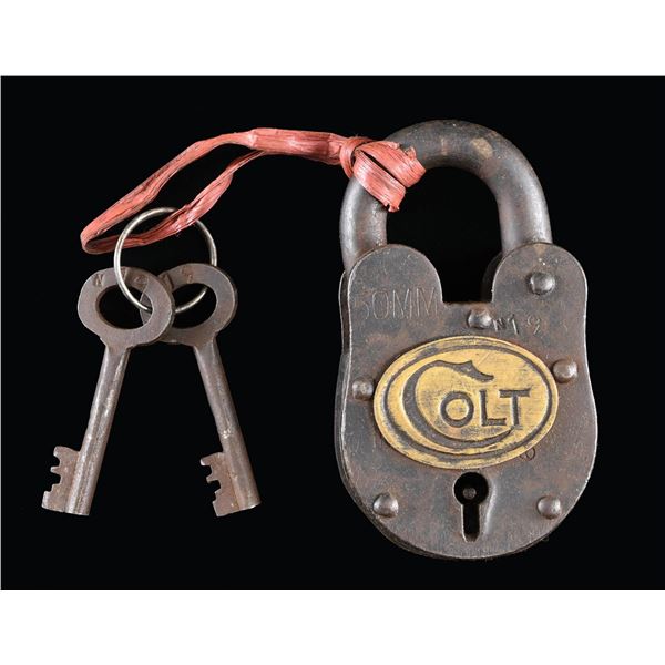 COLT CAST IRON PADLOCK.