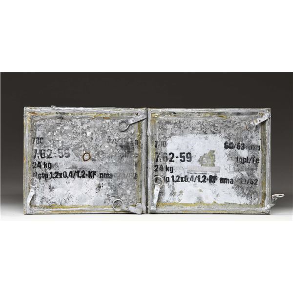 2 SEALED CANS OF CZECH 7.62X54R SILVER TIP AMMO.