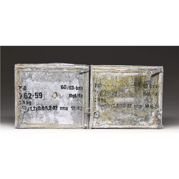 2 SEALED CANS OF CZECH 7.62X54R SILVER TIP AMMO.