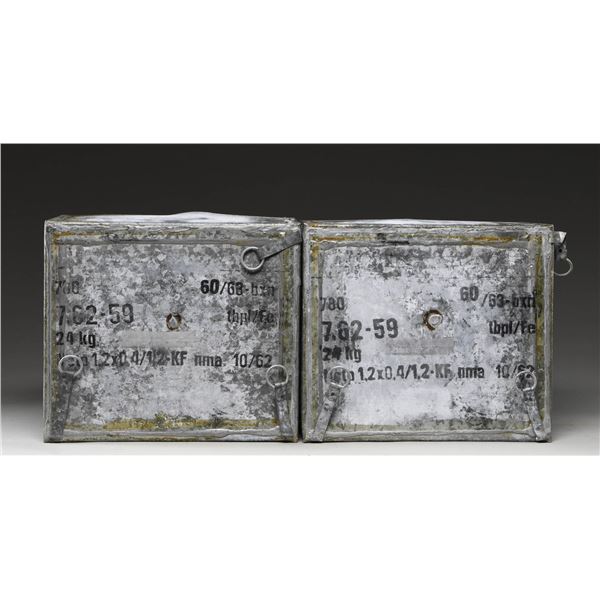 2 SEALED CANS OF CZECH 7.62X54R SILVER TIP AMMO.