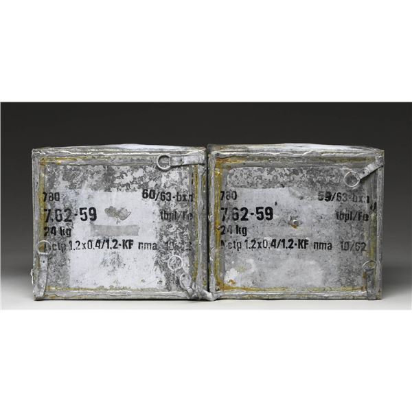 2 SEALED CANS OF CZECH 7.62X54R SILVER TIP AMMO.