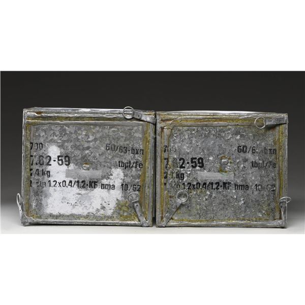 2 SEALED CANS OF CZECH 7.62X54R SILVER TIP AMMO.