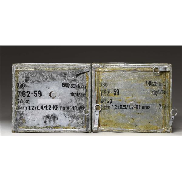 2 SEALED CANS OF CZECH 7.62X54R SILVER TIP AMMO.