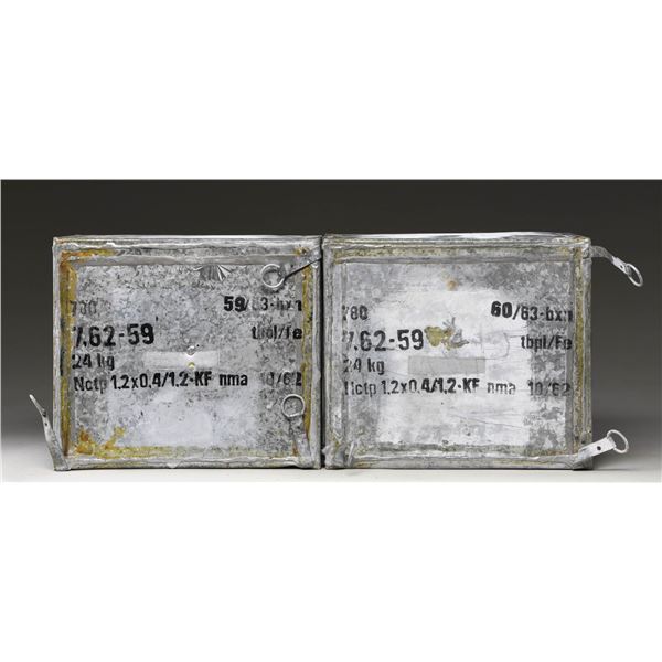 2 SEALED CANS OF CZECH 7.62X54R SILVER TIP AMMO.