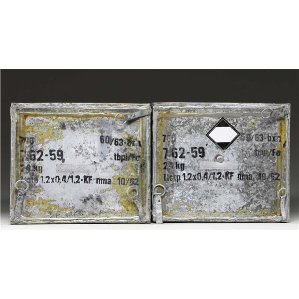 2 SEALED CANS OF CZECH 7.62X54R SILVER TIP AMMO.