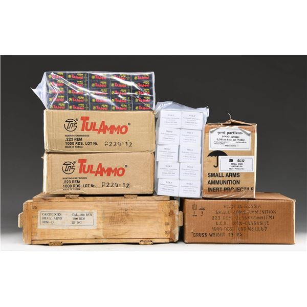 6,000 ROUNDS OF 223 REM & 5.56MMX45 MILITARY AND