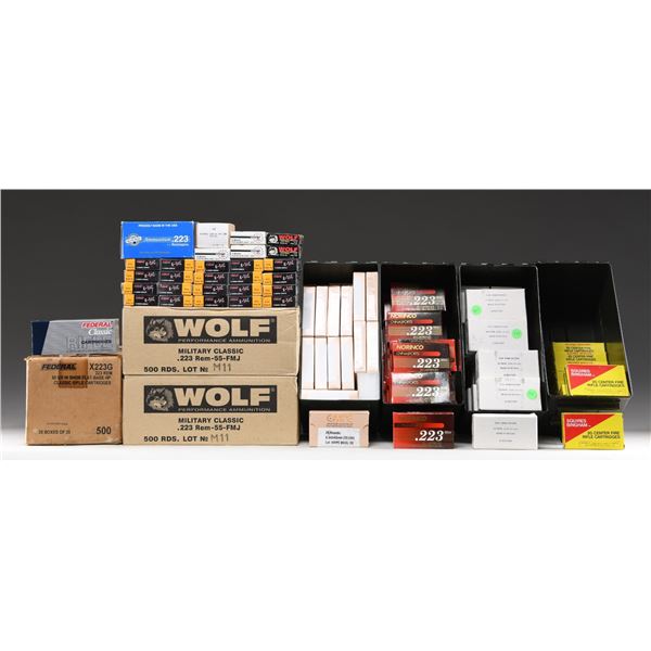 4,200+ ROUNDS OF 223 REM & 5.56X45 AMMUNITION.
