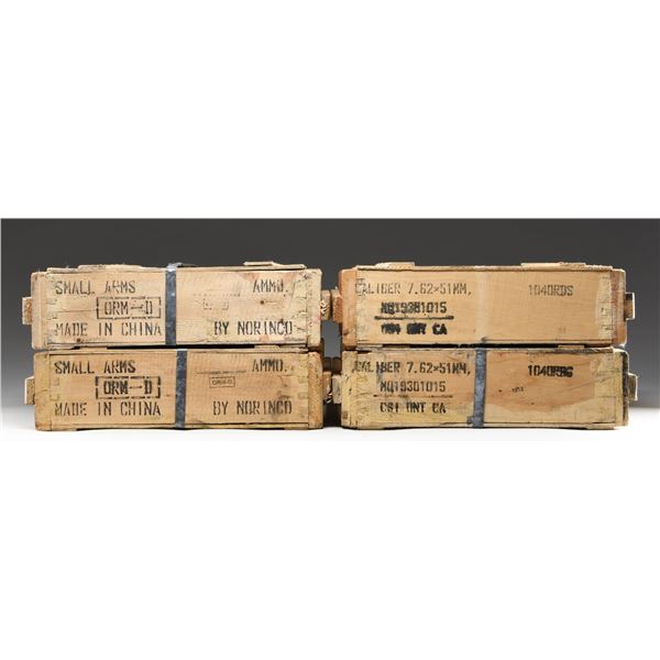 4,160 ROUNDS OF 7.62X51 NORINCO BALL RIFLE AMMO.