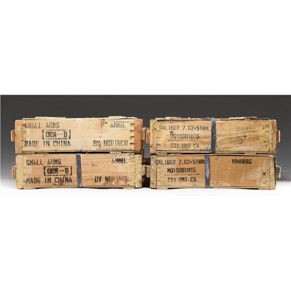 4,160 ROUNDS OF 7.62X51 NORINCO BALL RIFLE AMMO.