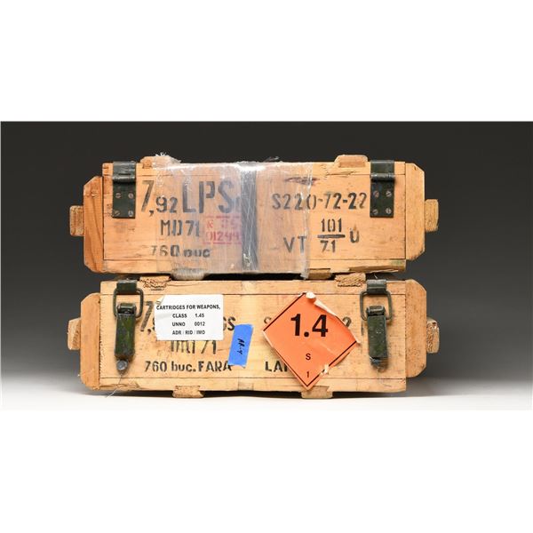 2 CRATES OF ROMANIAN MODEL 71 SURPLUS 8MM MAUSER