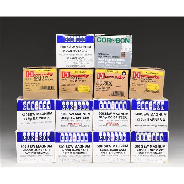 14 BOXES OF 500 S&W MAG. AMMUNITION.
