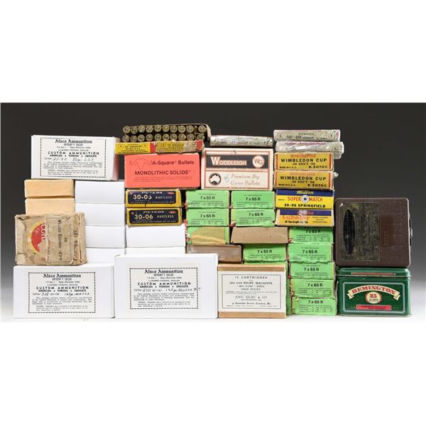 LOT OF MISCELLANEOUS RIFLE AND SHOTGUN AMMO.