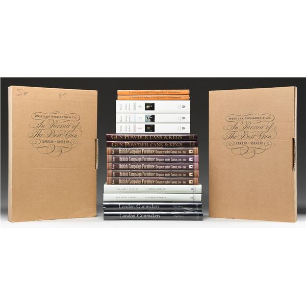 INTERESTING GROUPING OF BOOKS ON FIREARMS,