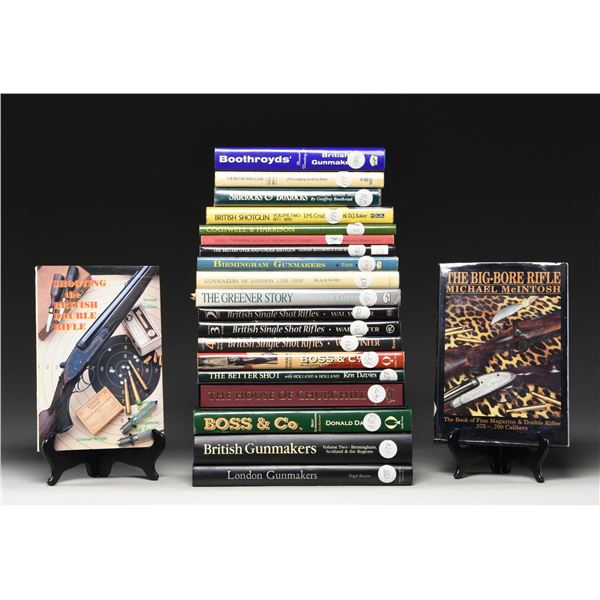 21 PRIMARILY BRITISH FIREARM REFERENCE BOOKS.