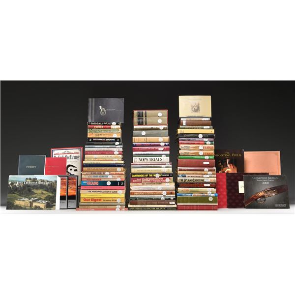 LARGE GROUP OF FIREARM, HUNTING, & CATALOG BOOKS.