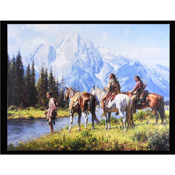 MARTIN GRELLE, L.E. GICLEE PRINT "RIVERS EDGE"