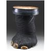 Image 2 : REAL ELEPHANT FOOT MADE INTO A FOOT STOOL OR